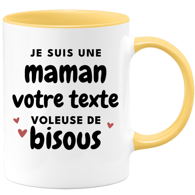 Mug personnalisable Maman voleuse de bisous - métier passion