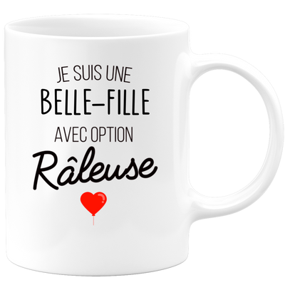 quotedazur - Mug Je Suis Une Belle-Fille Avec Option Râleuse - Cadeau Idéal Pour Belle-Fille - Cadeau Personnalisé Pour Femme - Cadeau Original Pour Anniversaire Ou Noël