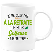 quotedazur - Mug Retraite Je Suis Golfeuse - Cadeau Humour Sport - Idée Cadeau Retraite Original Golf - Tasse Golfeuse - Départ Retraite Anniversaire Ou Noël