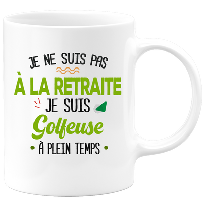 quotedazur - Mug Retraite Je Suis Golfeuse - Cadeau Humour Sport - Idée Cadeau Retraite Original Golf - Tasse Golfeuse - Départ Retraite Anniversaire Ou Noël