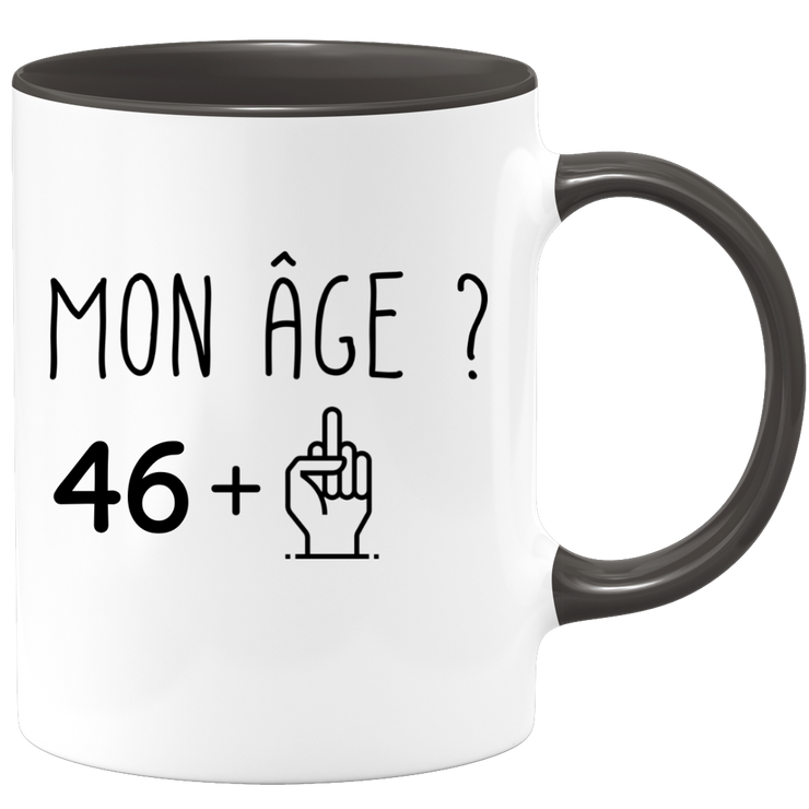 quotedazur - Mug Idée Cadeau 47 ans Homme Femme - Cadeau Anniversaire 47 Ans - Idée Cadeau Original, Humour, Drôle, Rigolo, Fun - Mug Tasse Café Thé Pas Cher