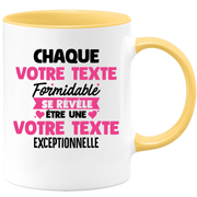 Mug personnalisable Chaque femme formidable se révèle être exceptionnelle - Annonce naissance Nouveau Poste