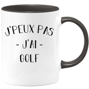quotedazur - Mug Je Peux Pas J'ai Golf - Cadeau Humour Sport - Idée Cadeau Original - Tasse Golf - Idéal Pour Anniversaire Ou Noël