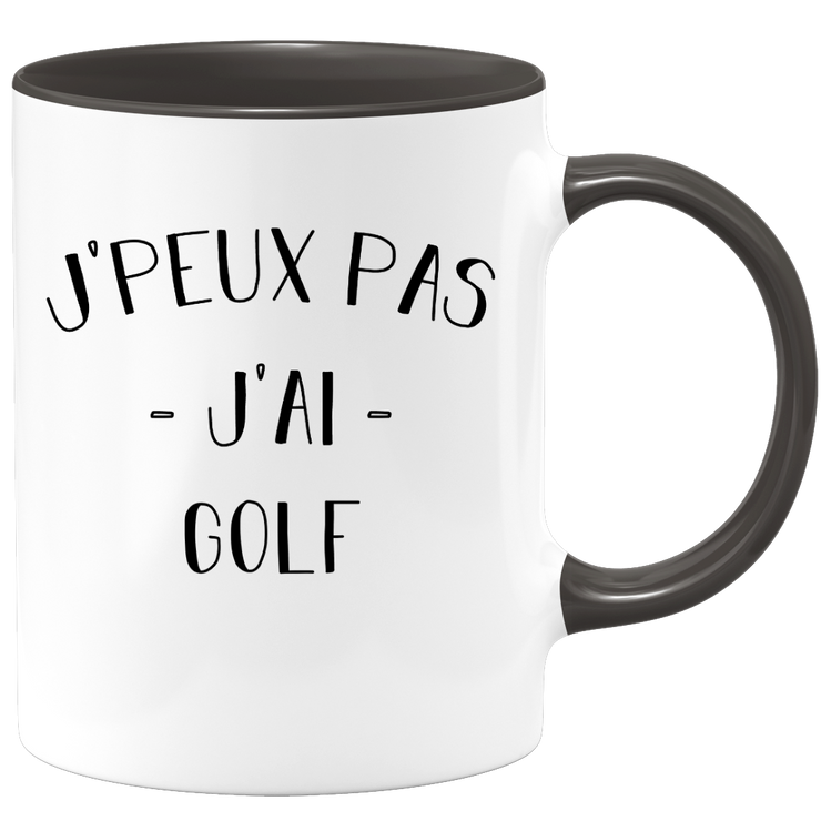 quotedazur - Mug Je Peux Pas J'ai Golf - Cadeau Humour Sport - Idée Cadeau Original - Tasse Golf - Idéal Pour Anniversaire Ou Noël