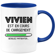 quotedazur - Mug Vivien Est En Cours De Chargement Veuillez Patienter - Cadeau Vivien Prénom Homme Personnalisé - Cadeau Annniversaire Noël Adolescent Collègue