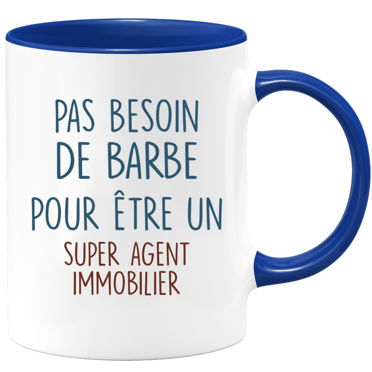 Mug pas besoin de barbe pour être un super Agent immobilier