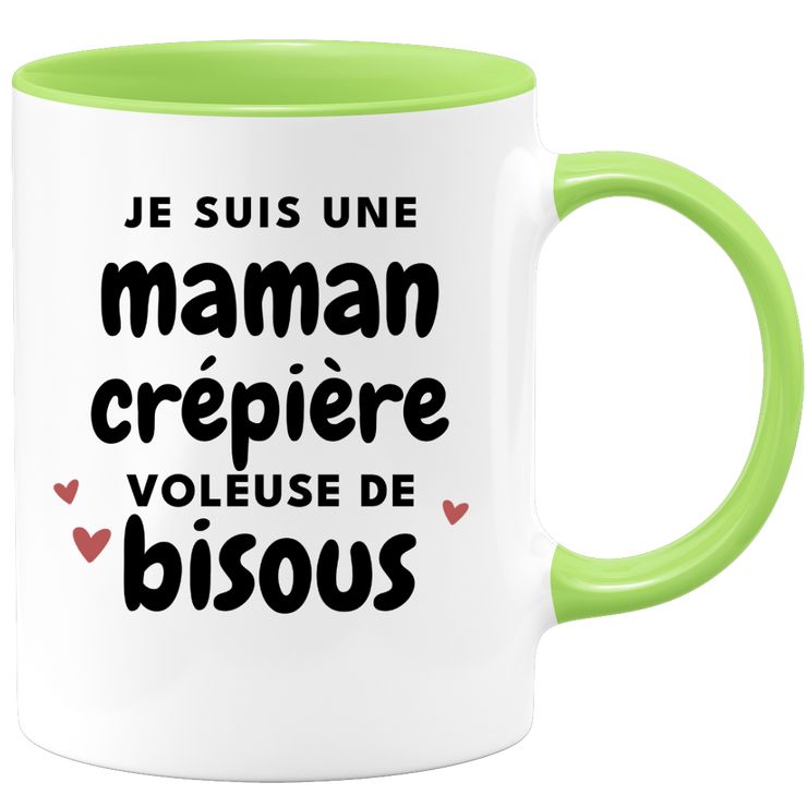 quotedazur - Mug I'm A Crêpe Maker Mom Who Steals Kisses - Original Mother's Day Gift - Gift Idea For Mom Birthday - Gift For Future Mom Birth