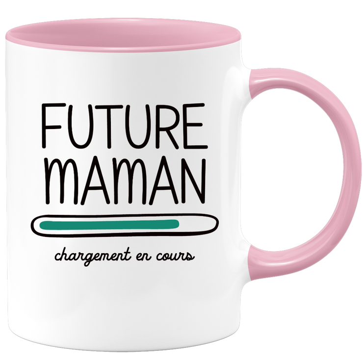quotedazur - Mug Future Maman 2024 Chargement En Cours - Cadeau Future Mère - Surprise Annonce Grossesse Garçon/Fille Naissance Bébé Maman