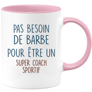 Mug pas besoin de barbe pour être un super Coach Sportif