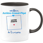 Mug Meilleur Arrière-grand-pépé de l'univers - Mug personnalisé avec photo famille