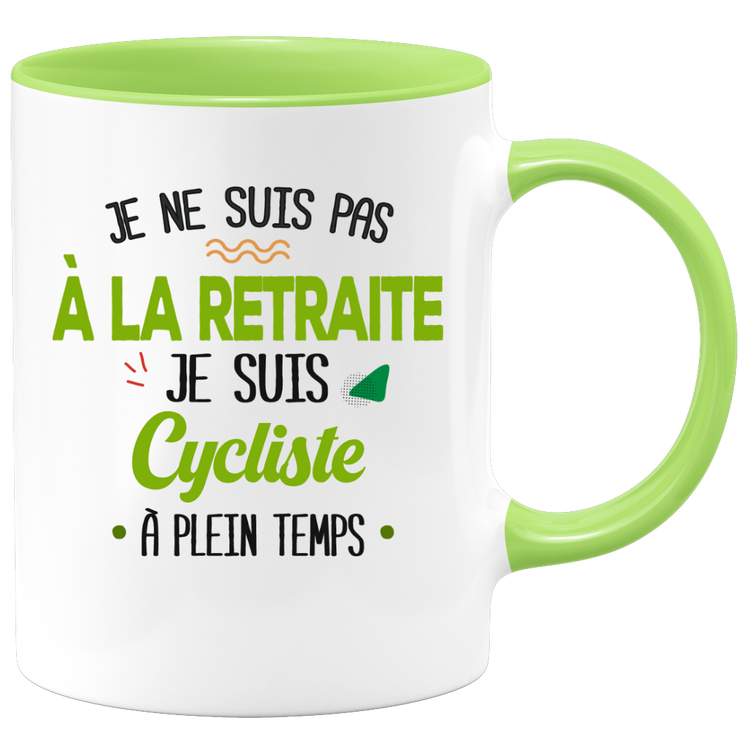 quotedazur - Mug Retraite Je Suis Cycliste - Cadeau Humour Sport - Idée Cadeau Retraite Original Vélo - Tasse Cycliste - Départ Retraite Anniversaire Ou Noël