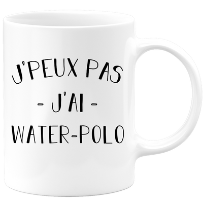quotedazur - Mug Je Peux Pas J'ai Water polo - Cadeau Humour Sport - Idée Cadeau Original - Tasse Water polo - Idéal Pour Anniversaire Ou Noël