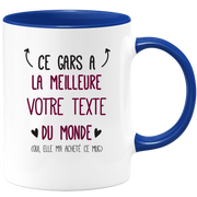 Mug personnalisable ce gars a la meilleure femme du monde