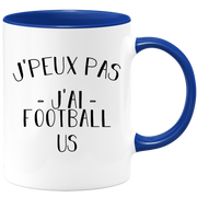 quotedazur - Mug Je Peux Pas J'ai Football us - Cadeau Humour Sport - Idée Cadeau Original - Tasse Football us - Idéal Pour Anniversaire Ou Noël