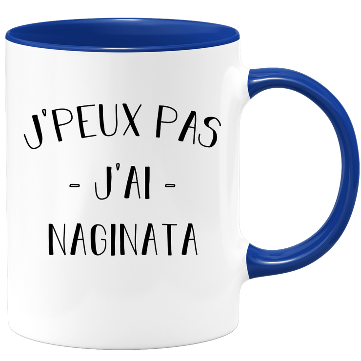 quotedazur - Mug Je Peux Pas J'ai Naginata - Cadeau Humour Sport - Idée Cadeau Original - Tasse Naginata - Idéal Pour Anniversaire Ou Noël