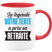 Mug personnalisable La Légende a pris sa retraite