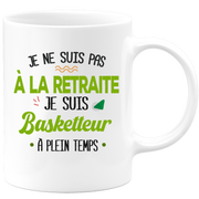 quotedazur - Mug Retraite Je Suis Basketteur - Cadeau Humour Sport - Idée Cadeau Retraite Original Basket-Ball - Tasse Basketteur - Départ Retraite Anniversaire Ou Noël