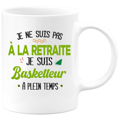 quotedazur - Mug Retraite Je Suis Basketteur - Cadeau Humour Sport - Idée Cadeau Retraite Original Basket-Ball - Tasse Basketteur - Départ Retraite Anniversaire Ou Noël