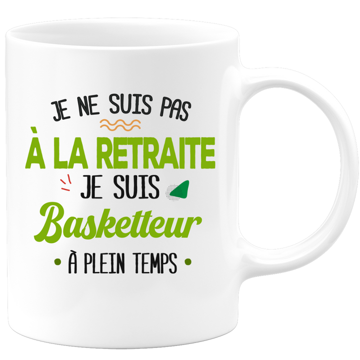 quotedazur - Mug Retraite Je Suis Basketteur - Cadeau Humour Sport - Idée Cadeau Retraite Original Basket-Ball - Tasse Basketteur - Départ Retraite Anniversaire Ou Noël