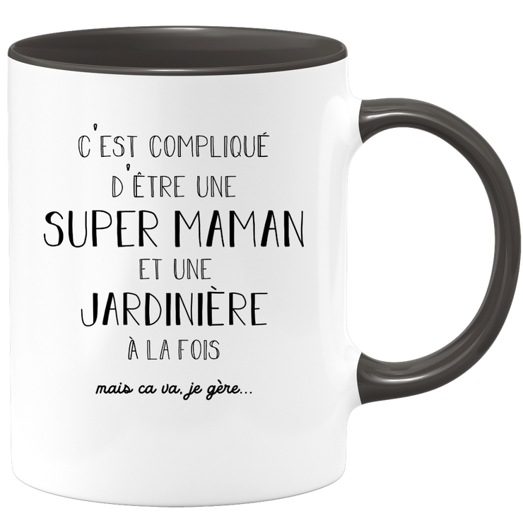Mug super mom gardener - gift gardener birthday mom mother's day valentine's day woman love couple