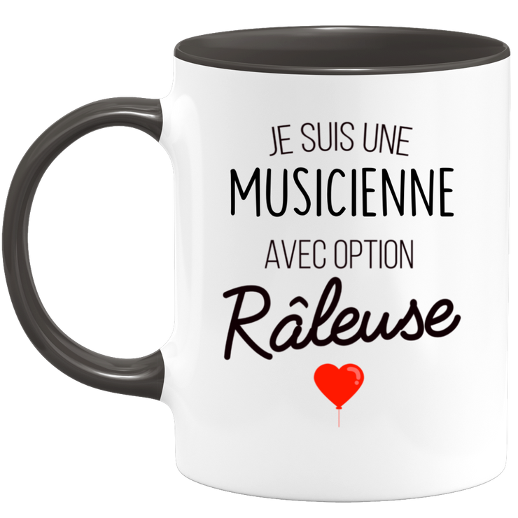 quotedazur - Mug Je Suis Une Musicienne Avec Option Râleuse - Cadeau Idéal Pour Musicienne - Cadeau Personnalisé Pour Femme - Cadeau Original Pour Anniversaire Ou Noël