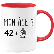 quotedazur - Mug Idée Cadeau 43 ans Homme Femme - Cadeau Anniversaire 43 Ans - Idée Cadeau Original, Humour, Drôle, Rigolo, Fun - Mug Tasse Café Thé Pas Cher