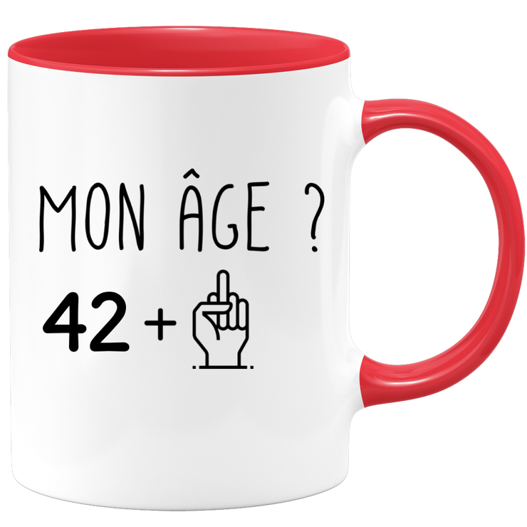quotedazur - Mug Idée Cadeau 43 ans Homme Femme - Cadeau Anniversaire 43 Ans - Idée Cadeau Original, Humour, Drôle, Rigolo, Fun - Mug Tasse Café Thé Pas Cher