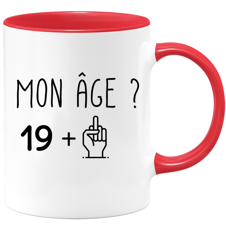 quotedazur Idée Cadeau 20 ans Homme Femme - Cadeau Anniversaire Vingt Ans - Idée Cadeau Original, Humour, Drôle, Rigolo, Fun - Mug Tasse Café Thé