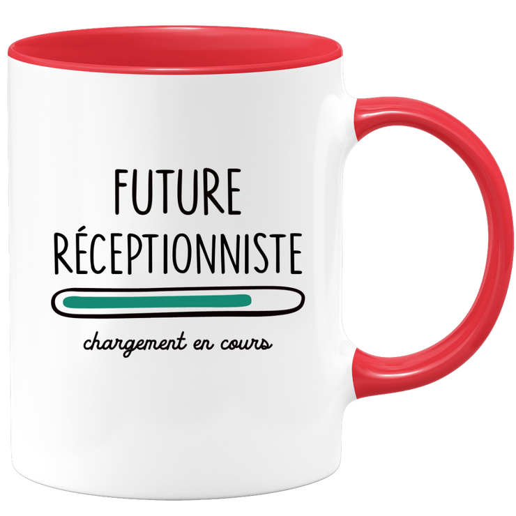 Future receptionist mug loading - gift for future receptionists