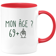 quotedazur - Mug Anniversaire 70 ans Doigt Honneur Rigolo Drôle - Tasse Fun Idée Cadeau Anniversaire 70 ans Homme Femme Humour Original