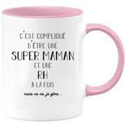 Mug super mom rh - gift rh birthday mom mother's day valentine's day woman love couple