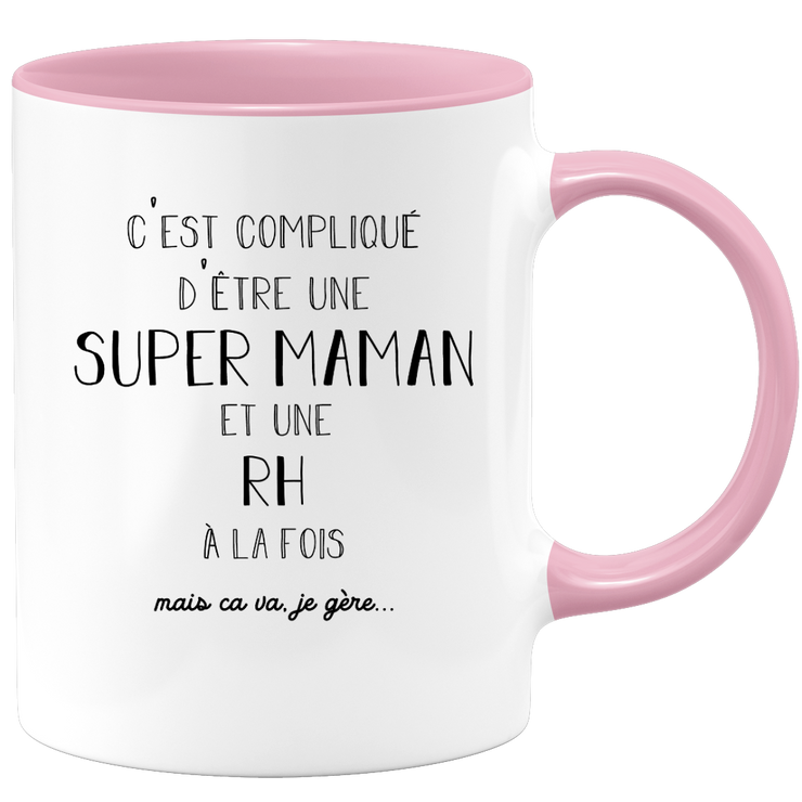 Mug super mom rh - gift rh birthday mom mother's day valentine's day woman love couple
