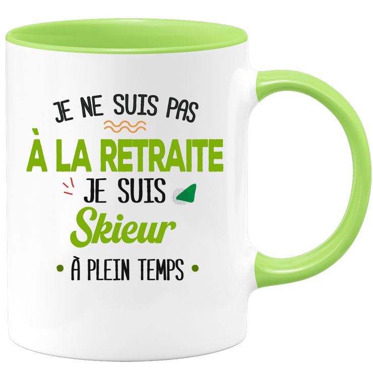 quotedazur - Mug Retraite Je Suis Skieur - Cadeau Humour Sport - Idée Cadeau Retraite Original Ski - Tasse Skieur - Départ Retraite Anniversaire Ou Noël