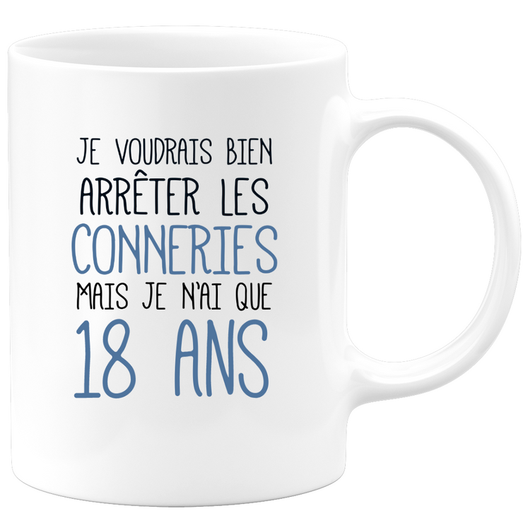 Funny funny 18th birthday mug - 18th birthday gift mug Man Woman Humor Original