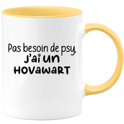 quotedazur - Mug Pas Besoin De Psy J'ai Un Hovawart - Cadeau Humour Chien - Tasse Originale Animaux Cadeau Noël Anniversaire