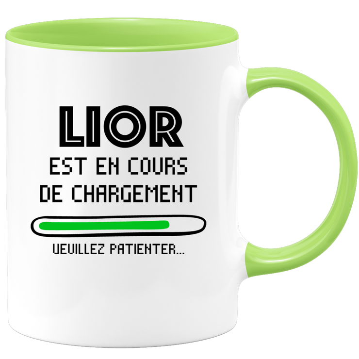 quotedazur - Mug Lior Est En Cours De Chargement Veuillez Patienter - Cadeau Lior Prénom Homme Personnalisé - Cadeau Annniversaire Noël Adolescent Collègue