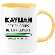 quotedazur - Mug Kayliah Est En Cours De Chargement Veuillez Patienter - Cadeau Kayliah Prénom Femme Personnalisé - Cadeau Annniversaire Noël Adolescent Collègue