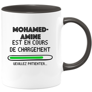 quotedazur - Mug Mohamed-Amine Est En Cours De Chargement Veuillez Patienter - Cadeau Mohamed-Amine Prénom Homme Personnalisé - Cadeau Annniversaire Noël Adolescent Collègue
