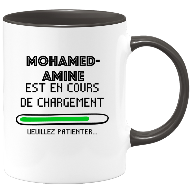 quotedazur - Mug Mohamed-Amine Est En Cours De Chargement Veuillez Patienter - Cadeau Mohamed-Amine Prénom Homme Personnalisé - Cadeau Annniversaire Noël Adolescent Collègue
