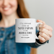 Super Mom Farmer Mug - Farmer Gift Birthday Mom Mother's Day Valentine's Day Woman Love Couple