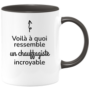 quotedazur - Mug Voilà à Quoi Ressemble Un Chauffagiste Incroyable - Cadeau Chauffagiste - Idée Cadeau Anniversaire - Idée Pour Une Attention Originale Chauffagiste