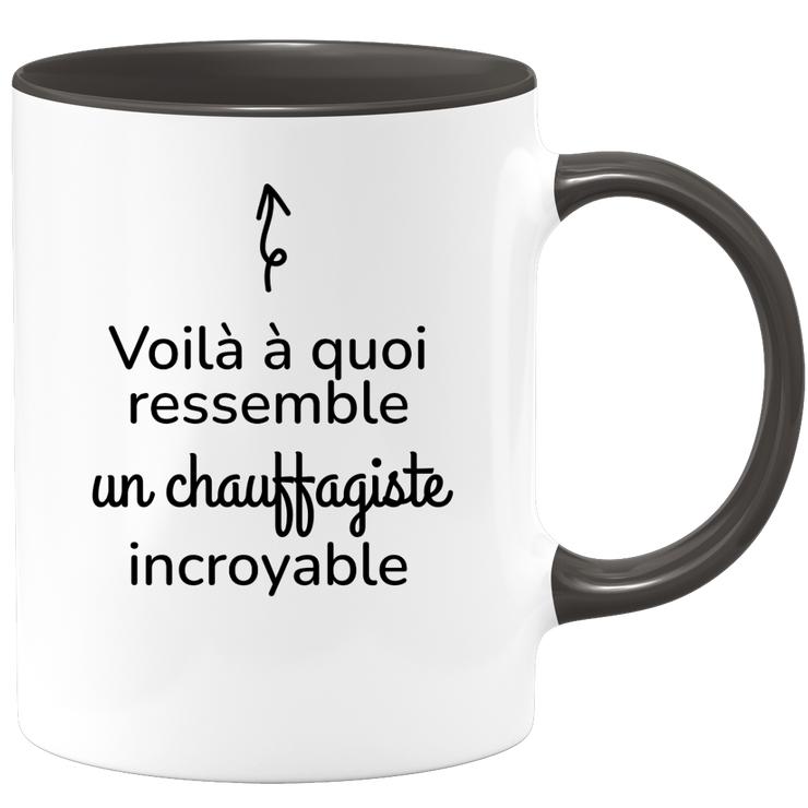 quotedazur - Mug Voilà à Quoi Ressemble Un Chauffagiste Incroyable - Cadeau Chauffagiste - Idée Cadeau Anniversaire - Idée Pour Une Attention Originale Chauffagiste