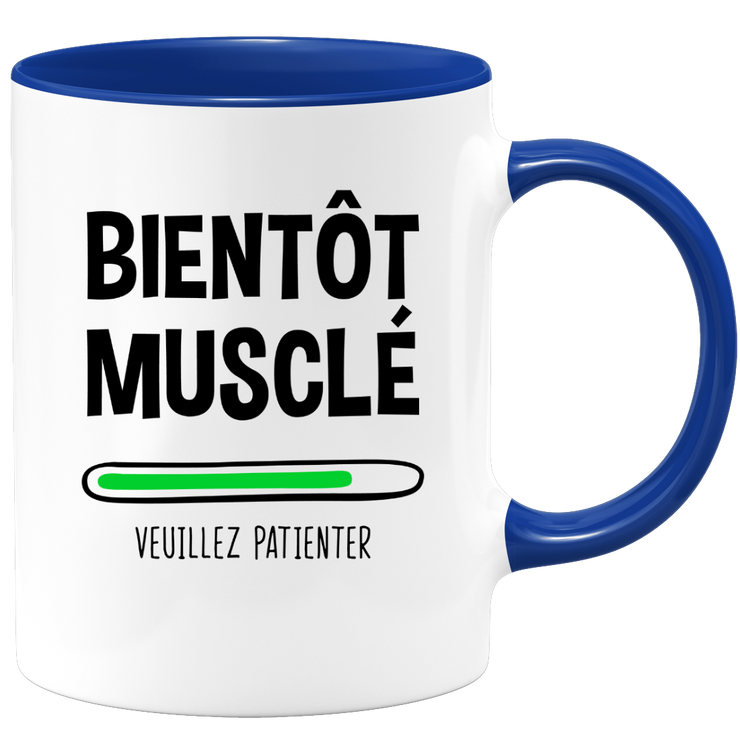 Muscle soon mug please wait - sport bodybuilding humor gift