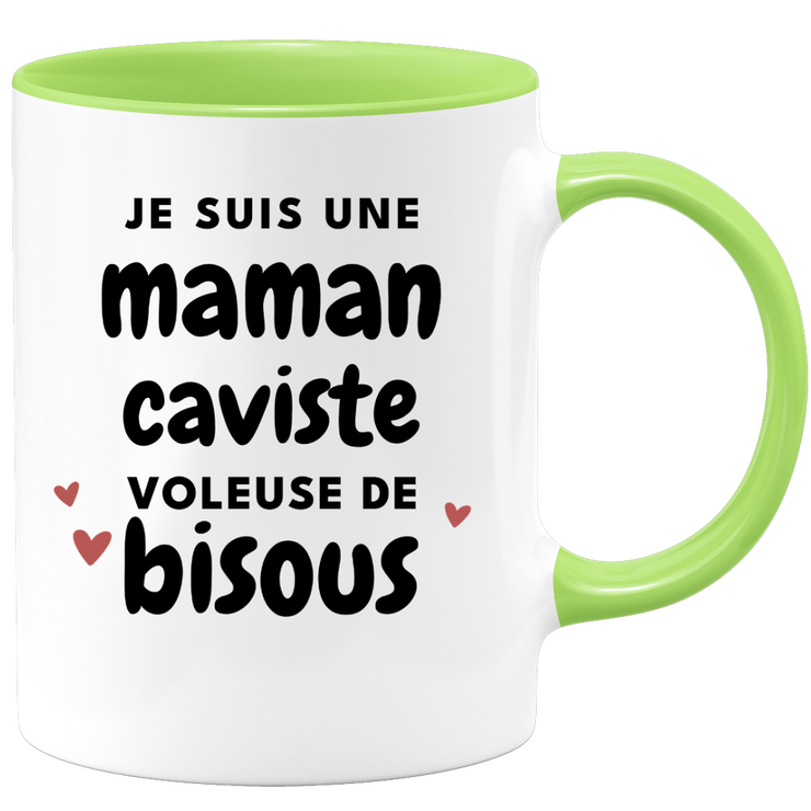quotedazur - Mug I'm a kiss-stealing mum - Original Mother's Day Gift - Gift Idea For Mom's Birthday - Gift For Future Mom Birth