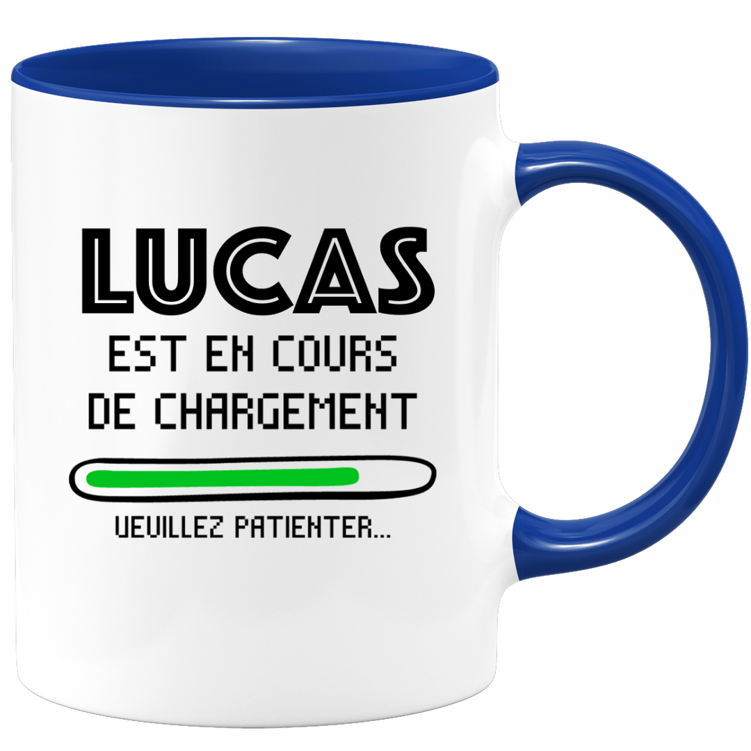 Personalized 'Lea' Humor Mug - Ceramic Coffee Cup With 'Loading Please Wait' Design, Yellow, Gift For Women