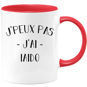 quotedazur - Mug Je Peux Pas J'ai Iaido - Cadeau Humour Sport - Idée Cadeau Original - Tasse Iaido - Idéal Pour Anniversaire Ou Noël