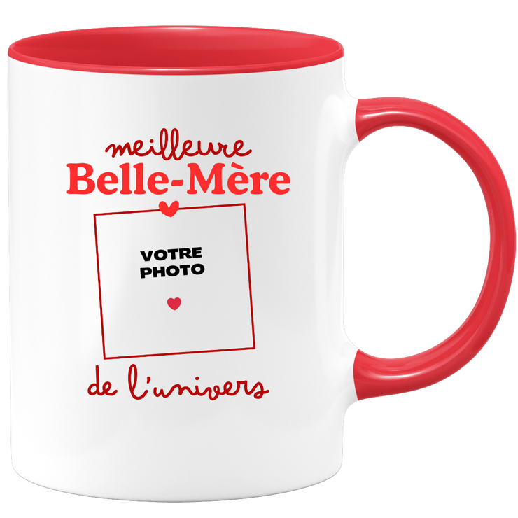 Mug Meilleure Belle-mère de l'univers - Mug personnalisé avec photo famille