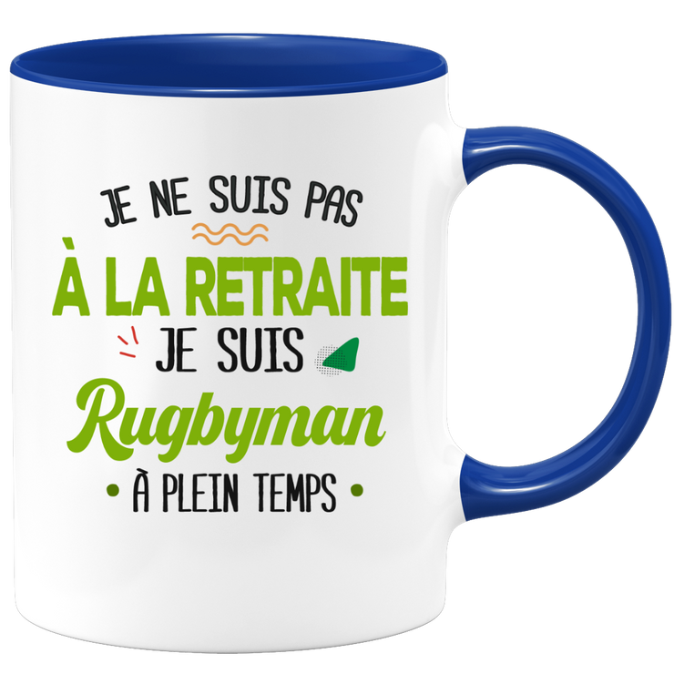 quotedazur - Mug Retraite Je Suis Rugbyman - Cadeau Humour Sport - Idée Cadeau Retraite Original Rugby - Tasse Rugbyman - Départ Retraite Anniversaire Ou Noël