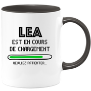 Mug Lea Is Loading Please Wait - Personalized Lea First Name Woman Gift