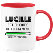 quotedazur - Mug Lucille Est En Cours De Chargement Veuillez Patienter - Cadeau Lucille Prénom Femme Personnalisé - Cadeau Annniversaire Noël Adolescent Collègue